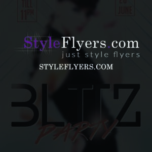 blitz party PSD Flyer Template