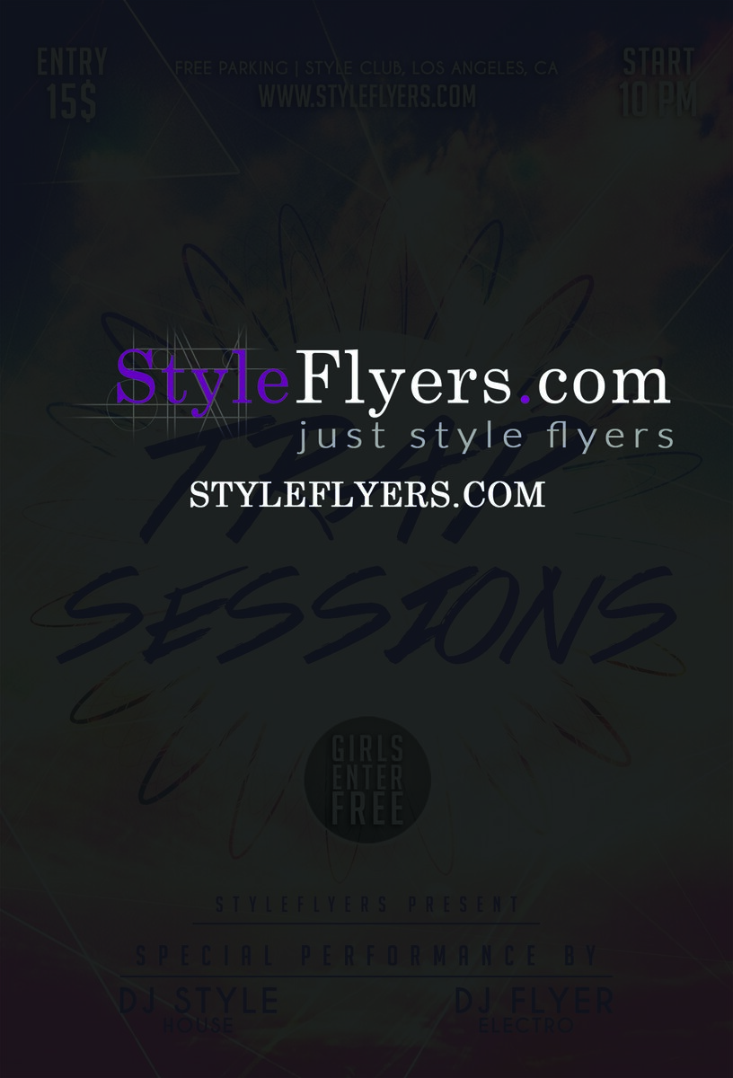 Trap Sessions PSD Flyer Template