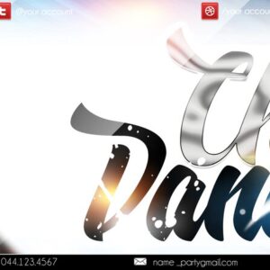 chair dance PSD Flyer Template