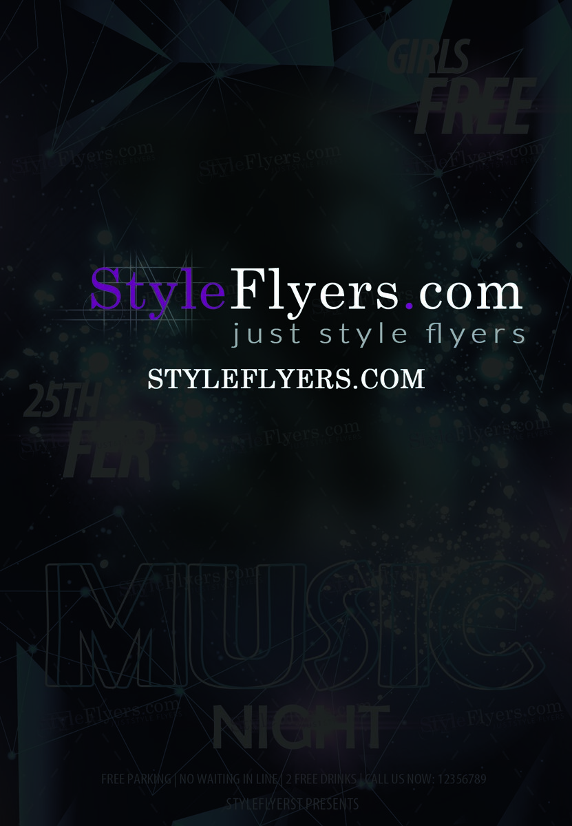 Music night PSD Flyer Template