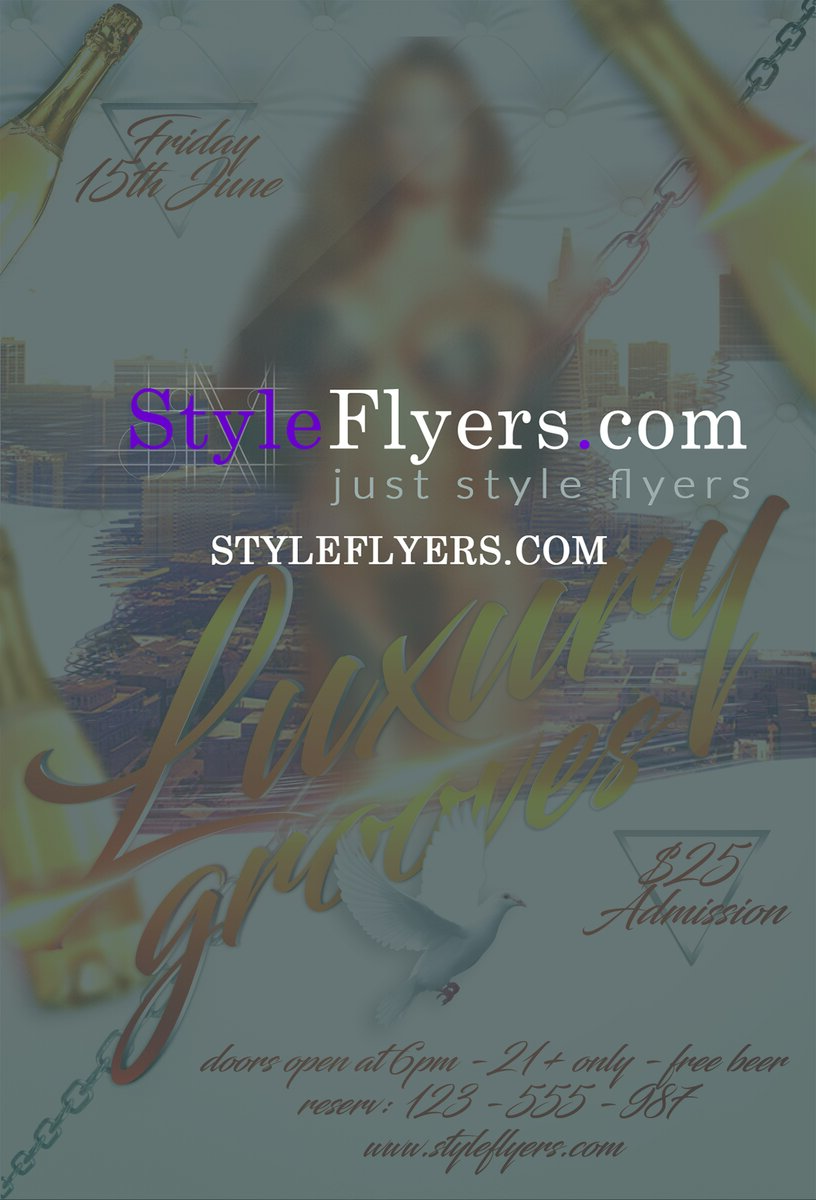 luxury grooves PSD Flyer Template