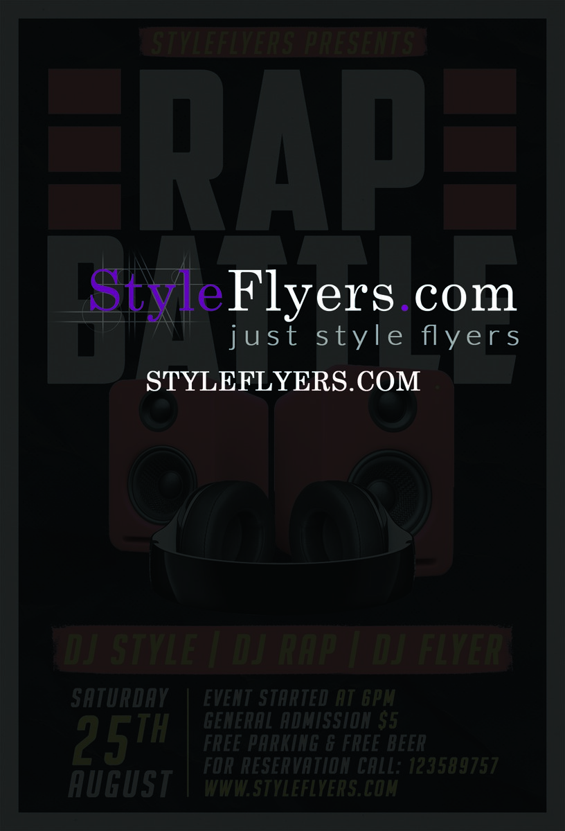 Rap Battle PSD Flyer Template