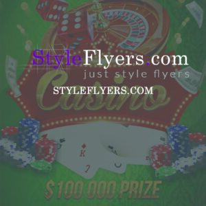 Casino PSD Flyer Template