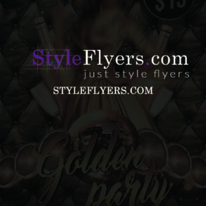 Golden Party PSD Flyer Template