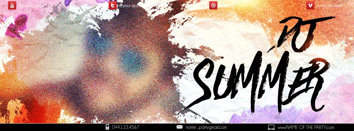dj summer PSD Flyer Template