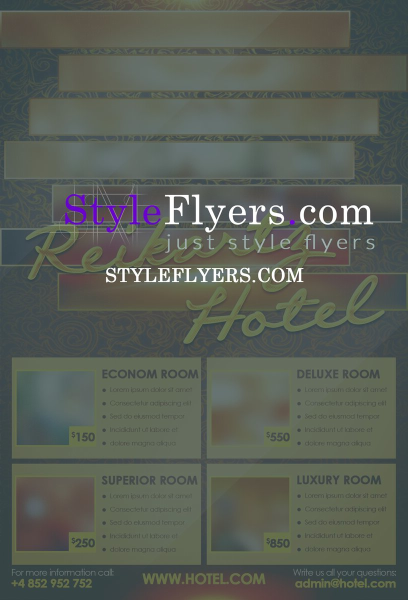hotel PSD Flyer Template