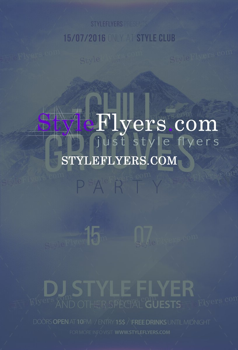 chillgroovePSDFlyerTemplate