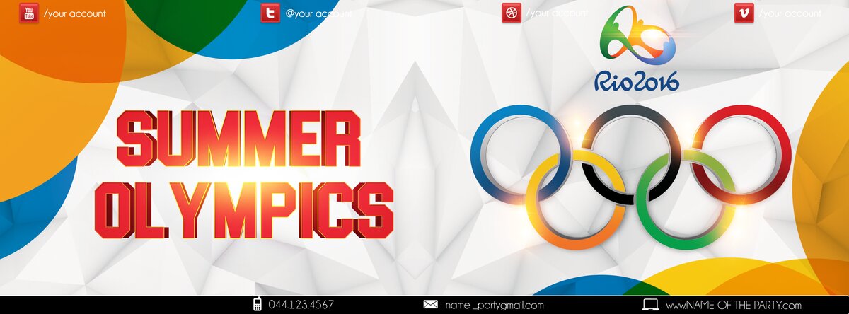 summer olympics PSD Flyer Template