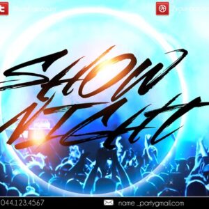 Show night PSD Flyer Template