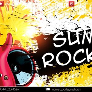 summer rock fest PSD Flyer Template