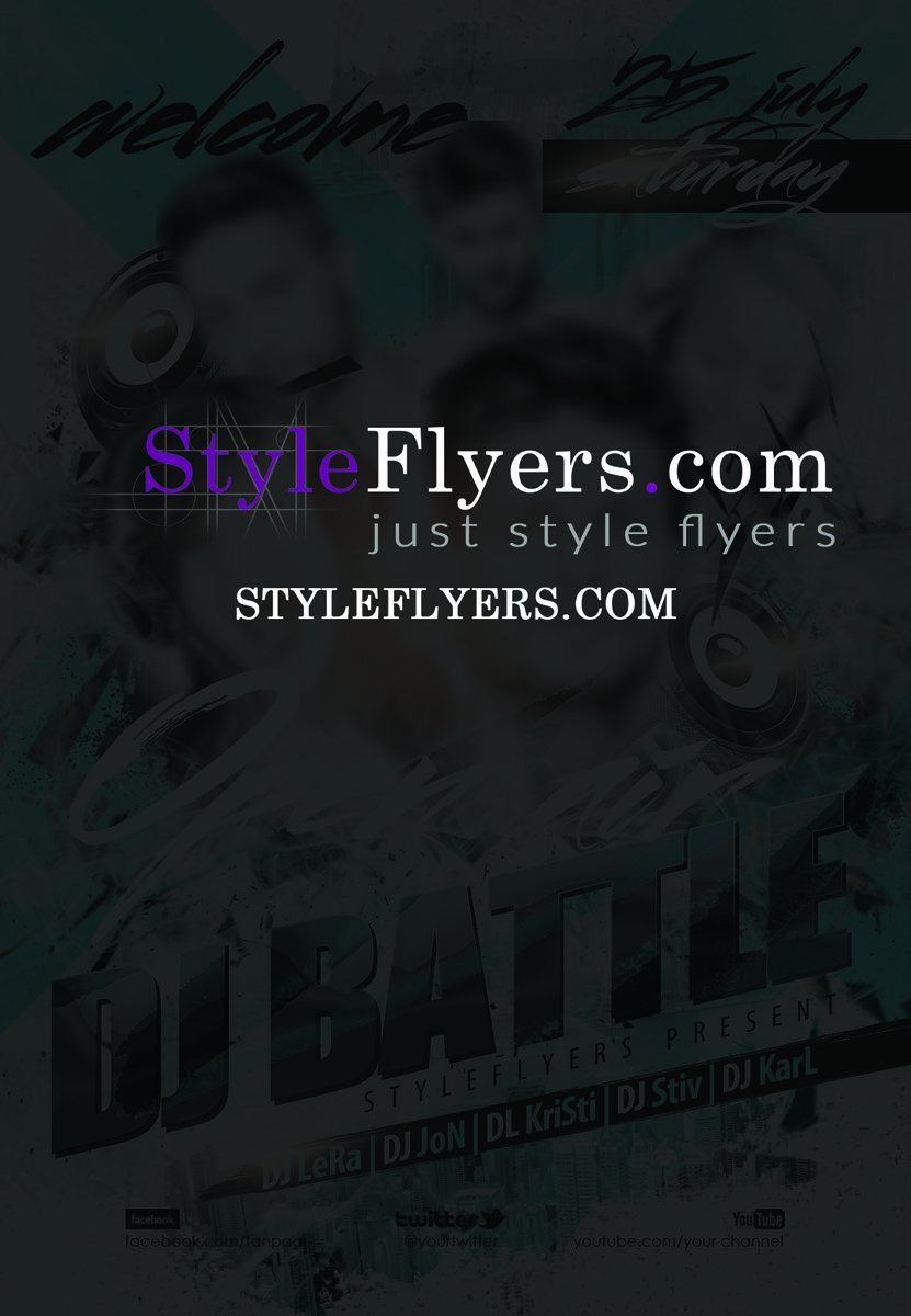 dj Battle PSD Flyer Template