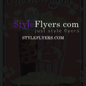 movie night PSD Flyer Template