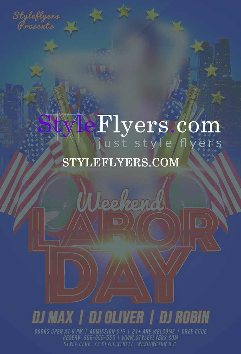 Labor Day Weekend PSD Flyer Template