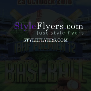 Baseball PSD Flyer Template