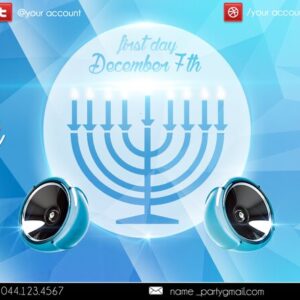 Hanukkah1 PSD Flyer Template