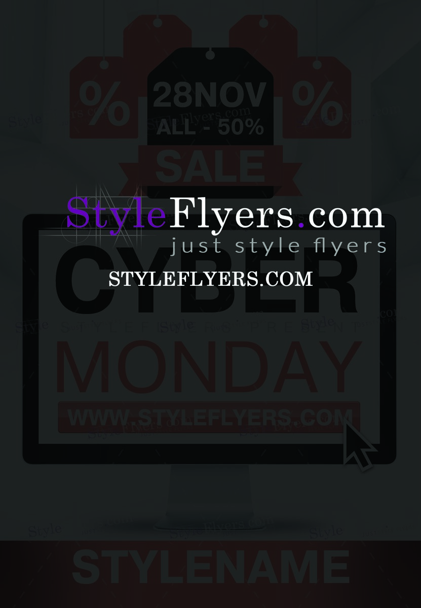 Cyber Monday PSD Flyer Template