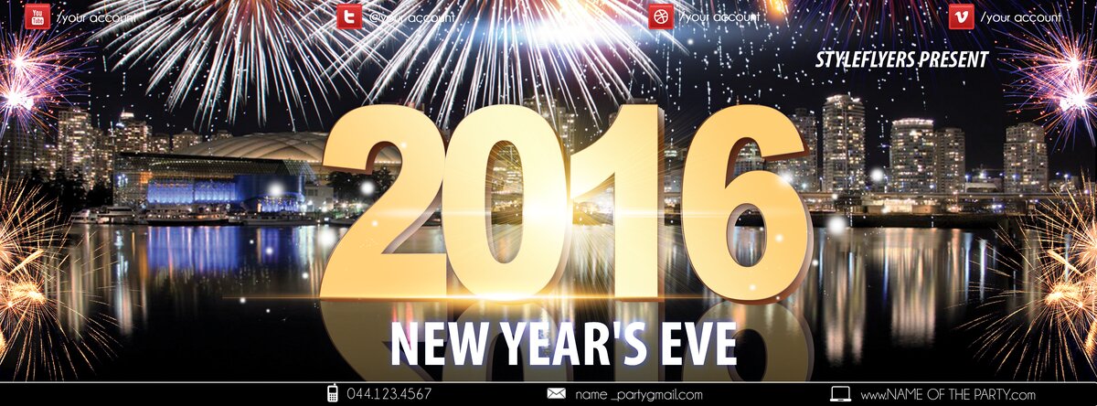 2016 party PSD Flyer Template