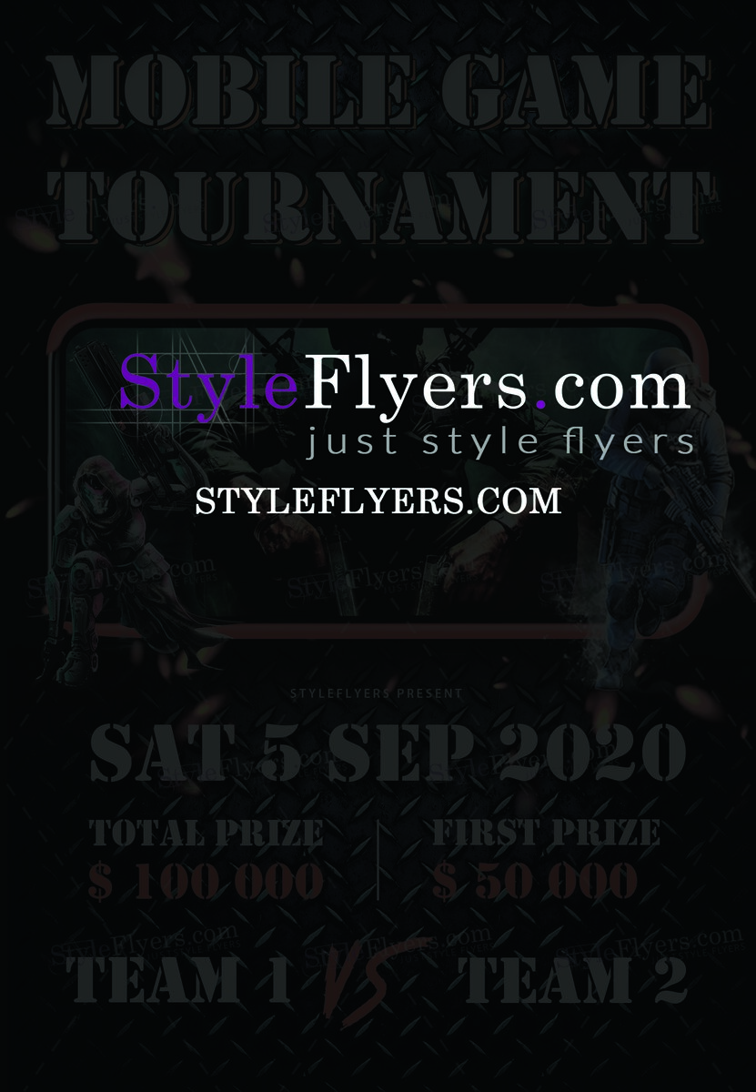 Mobile Game Tournament Flyer