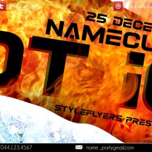 Hot Ice PSD Flyer Template