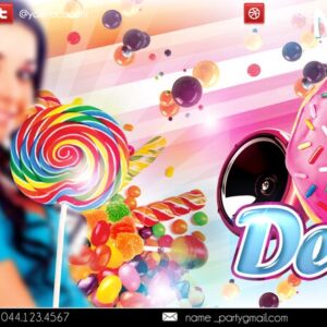 delicious party PSD Flyer Template