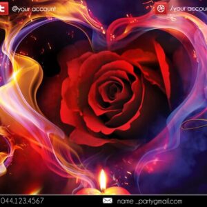 CANDLE ROMANTIC PARTY PSD Flyer Template