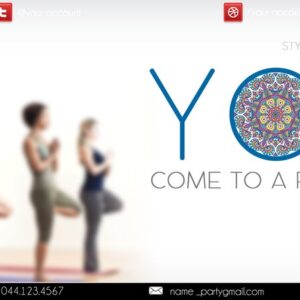 Yoga class PSD Flyer Template