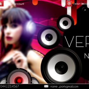 Dj veronica PSD Flyer Template