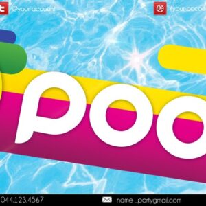 Pool first visit for free PSD Flyer Template