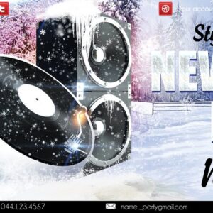 New Year’s First Party1 PSD Flyer Template