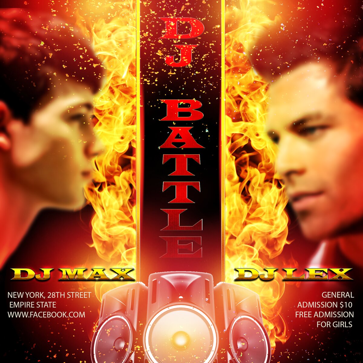 DJ Battle Animated Template