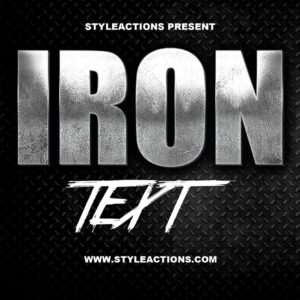 Iron Text PSD Action