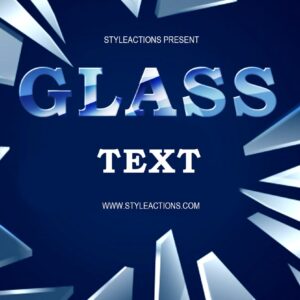 Glass Text PSD Flyer Template