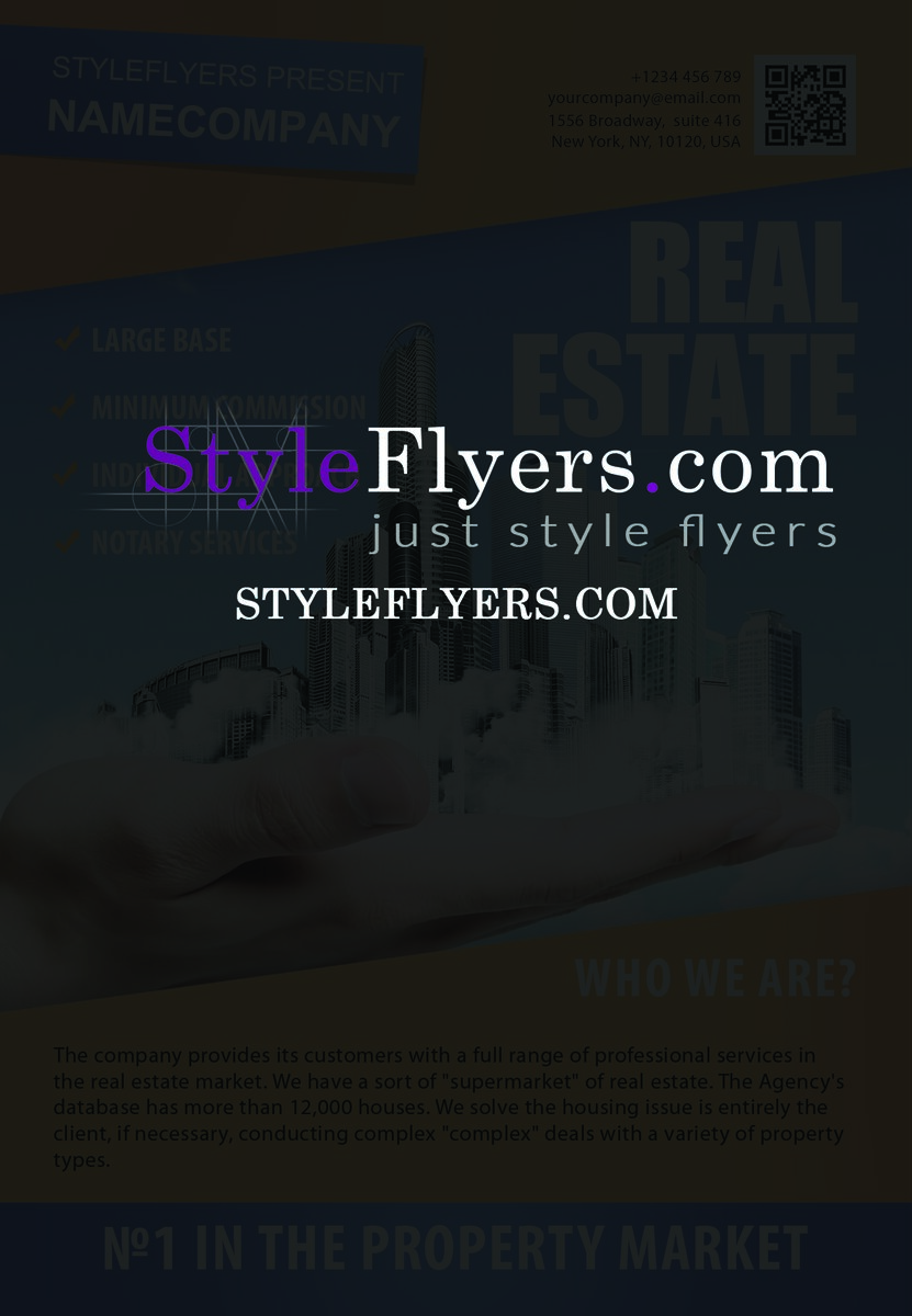 real estate PSD Flyer Template
