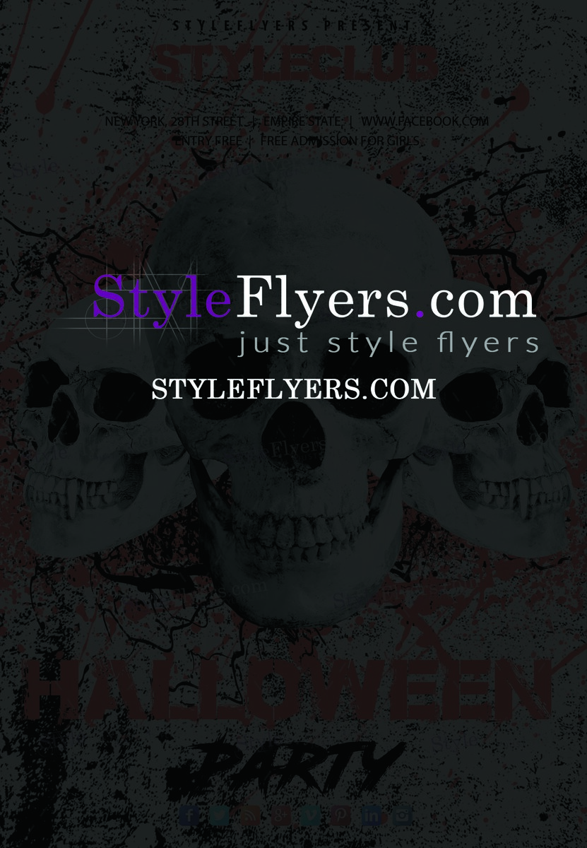 halloween PSD Flyer Template