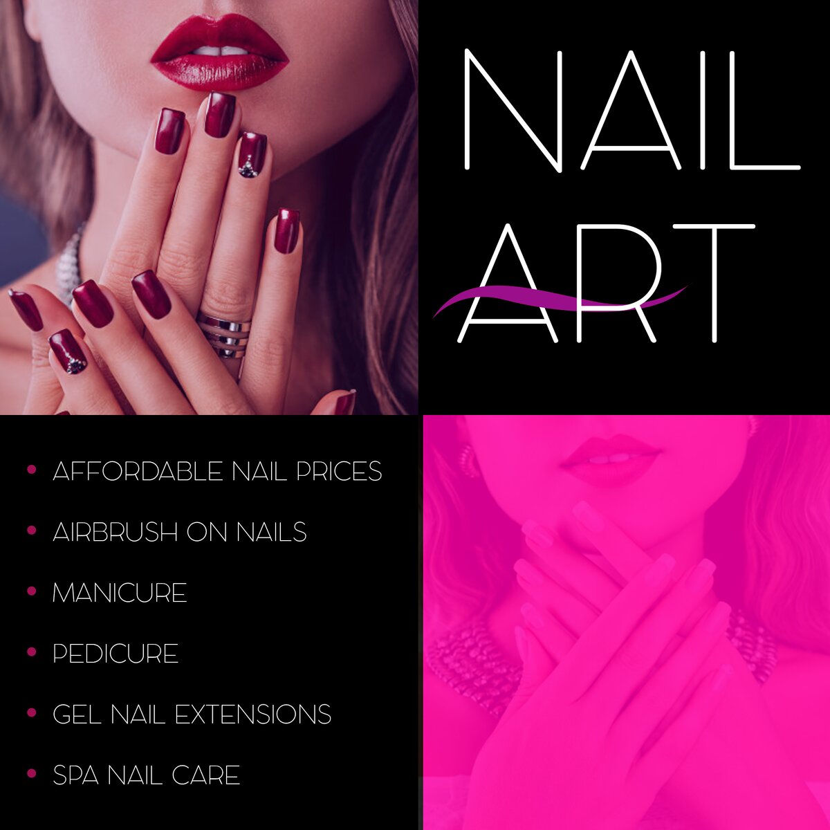 nailart PSD Flyer Template