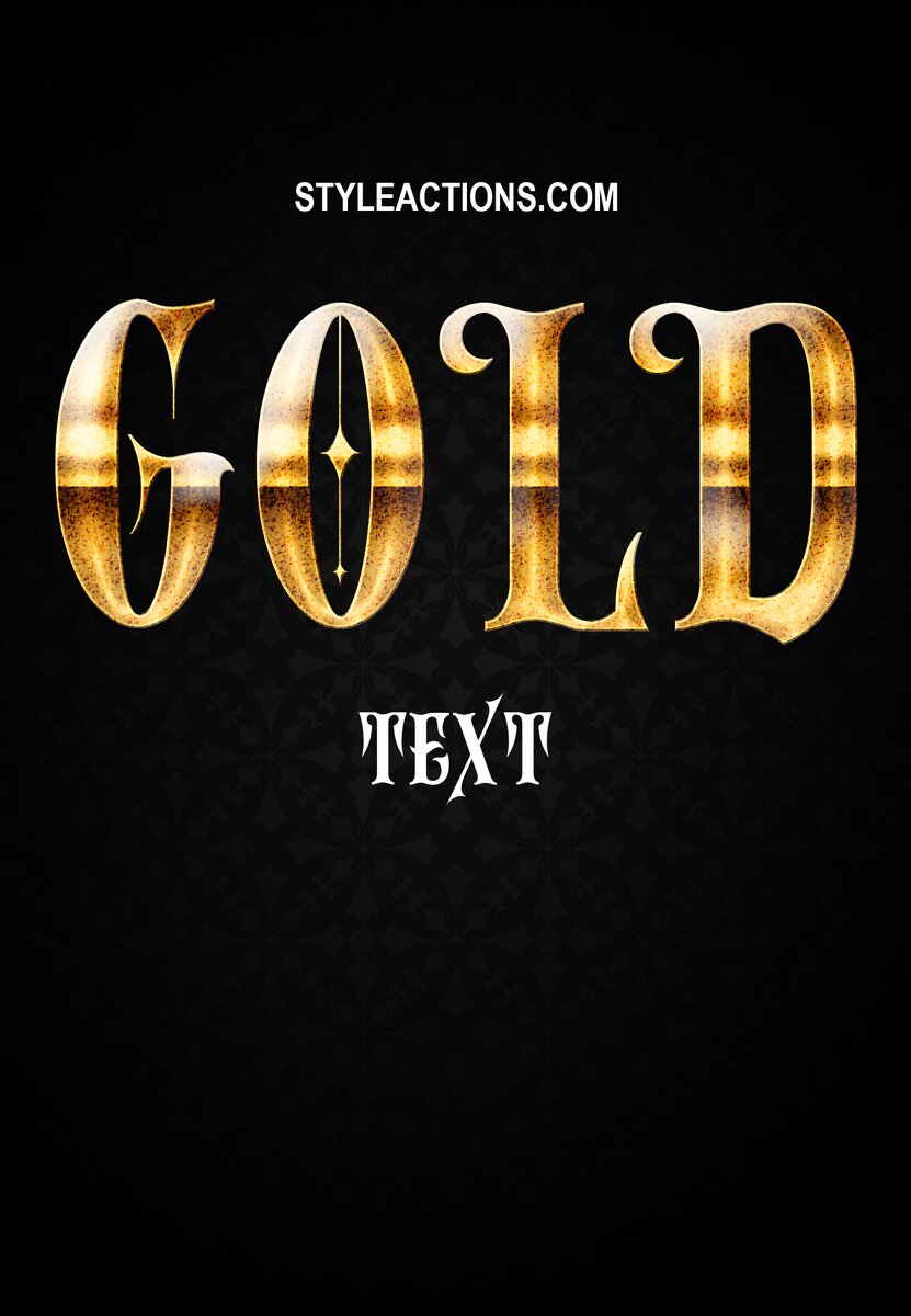 GOLD Text Effect Styles