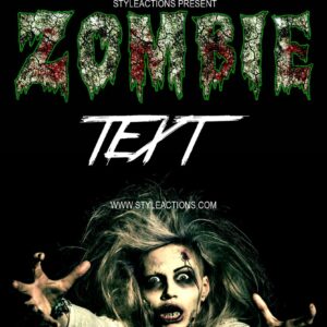Zombie Text Photoshop Action