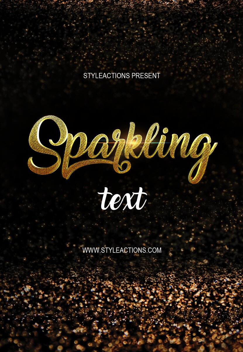 3D Sparkling Text upd