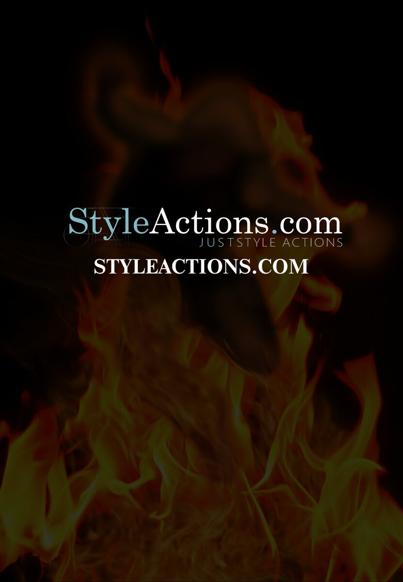 Real Fire Photoshop Action