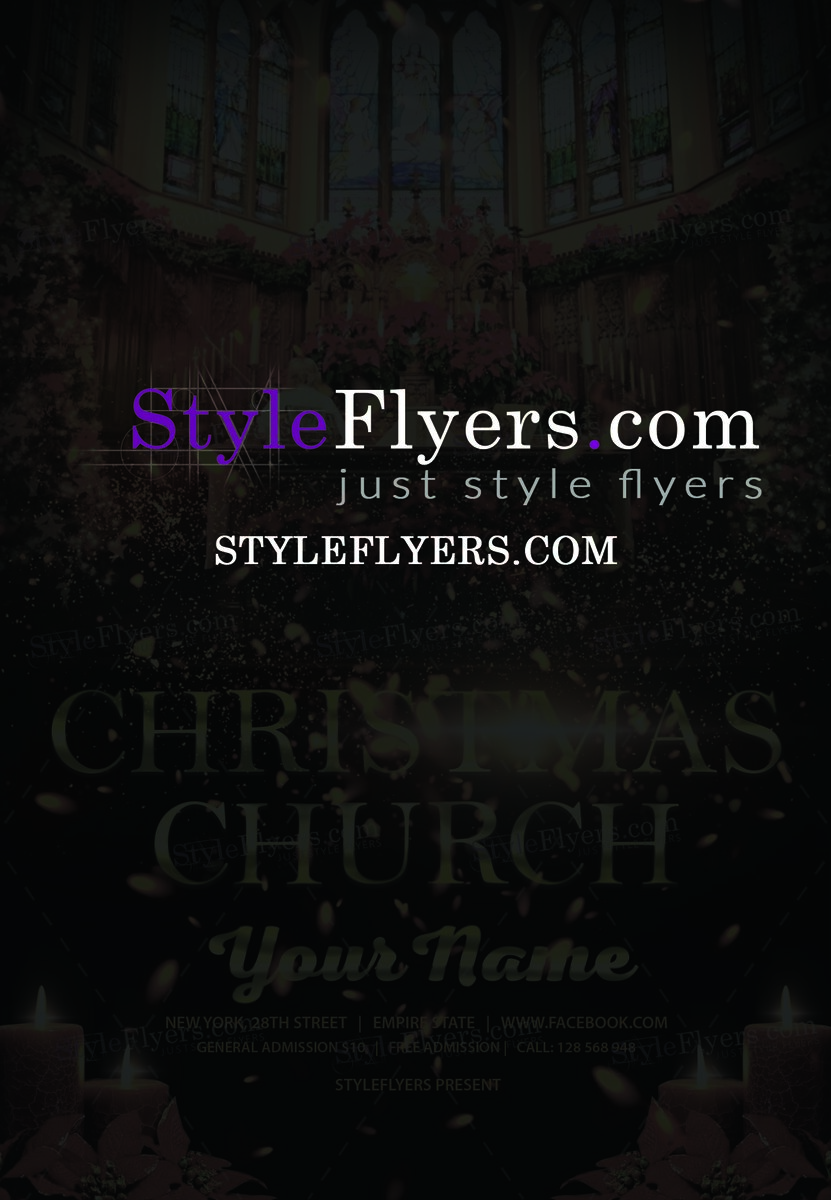 Christmas church Flyer