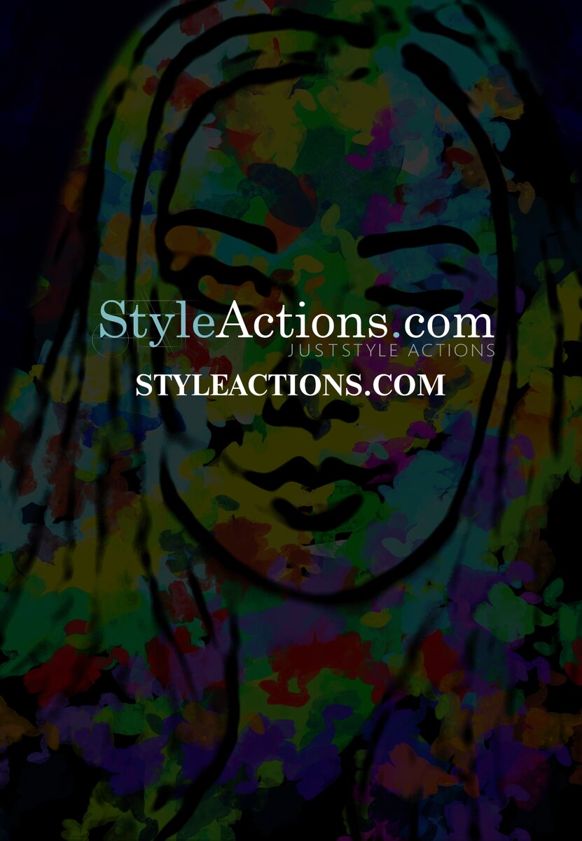 Abstract Portrait Painting Effect Photoshop Action