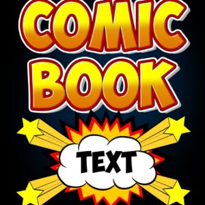 Comic Book Text Styles Photoshop Action