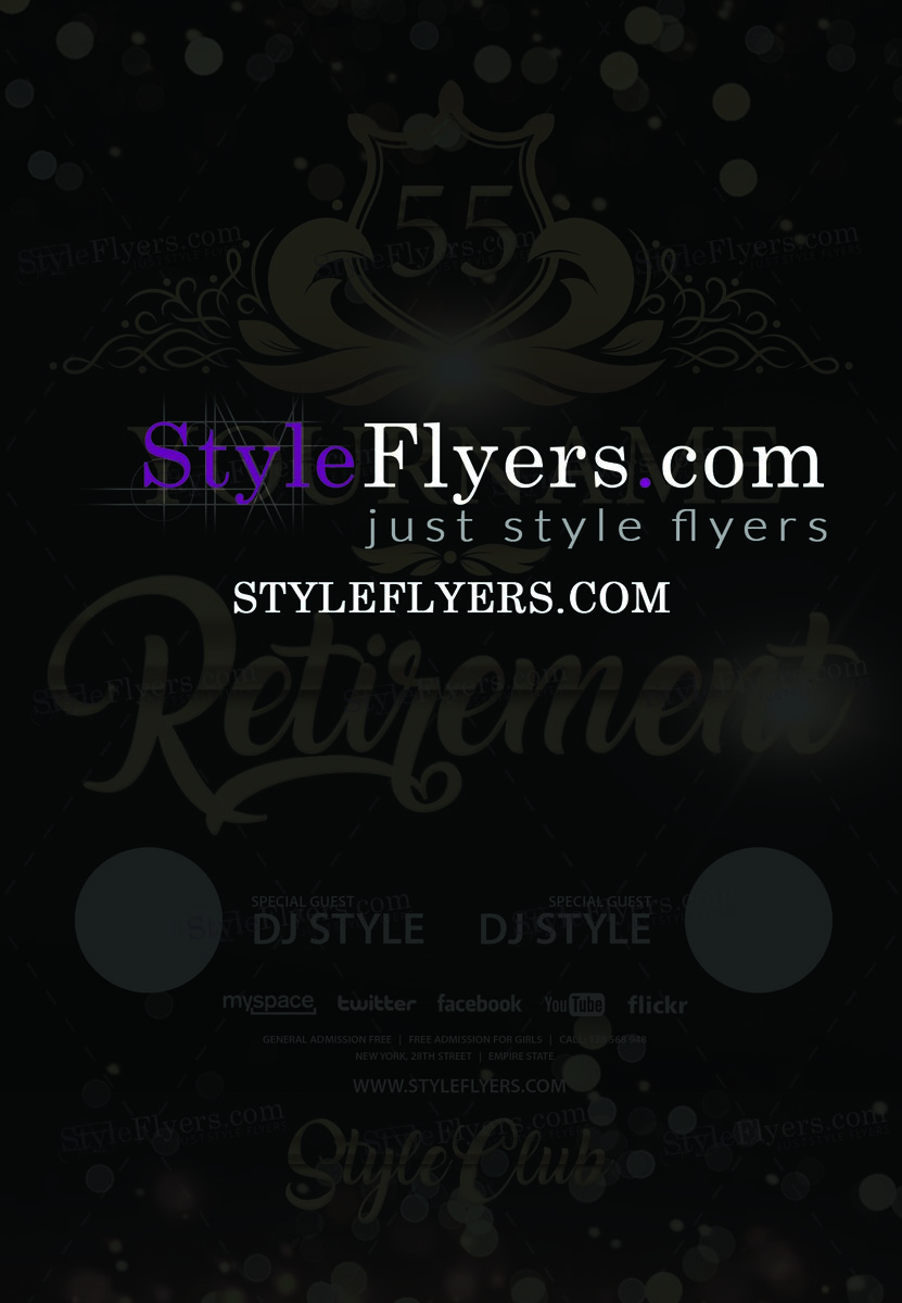 retirement PSD Flyer Template