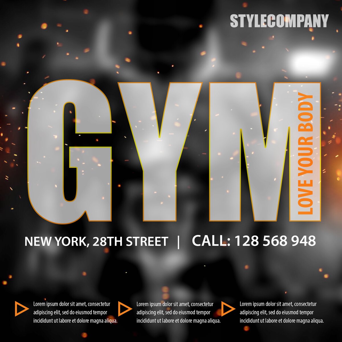 GYM PSD Flyer Template