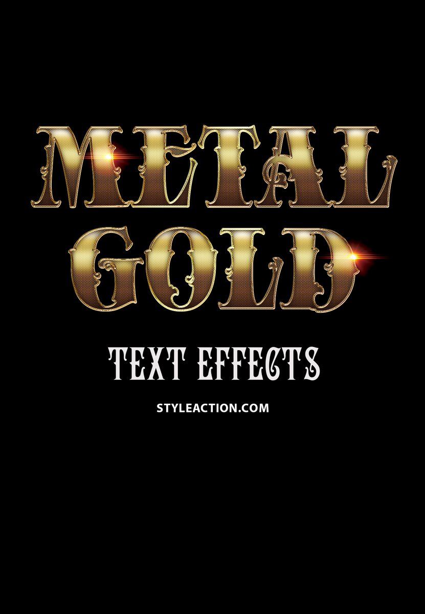 Metal Gold Text Effects
