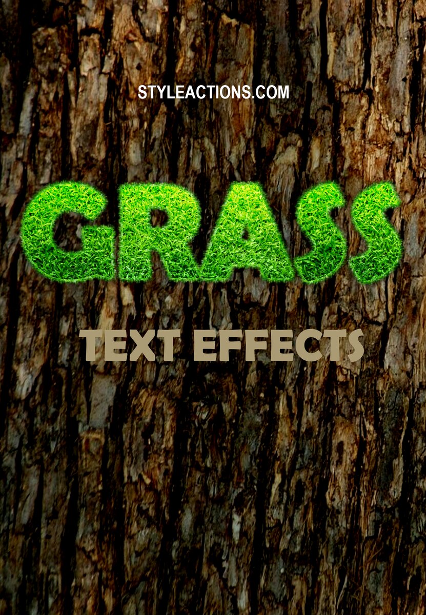 Grass Text Effects