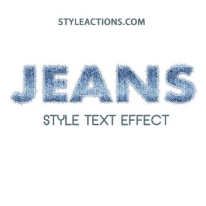 Jeans Style Text Effect