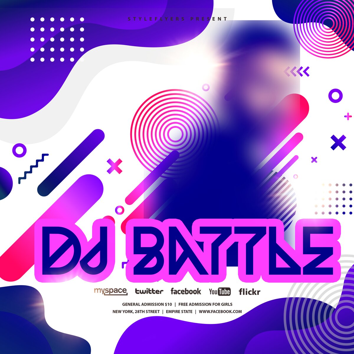 dj battle PSD Flyer Template