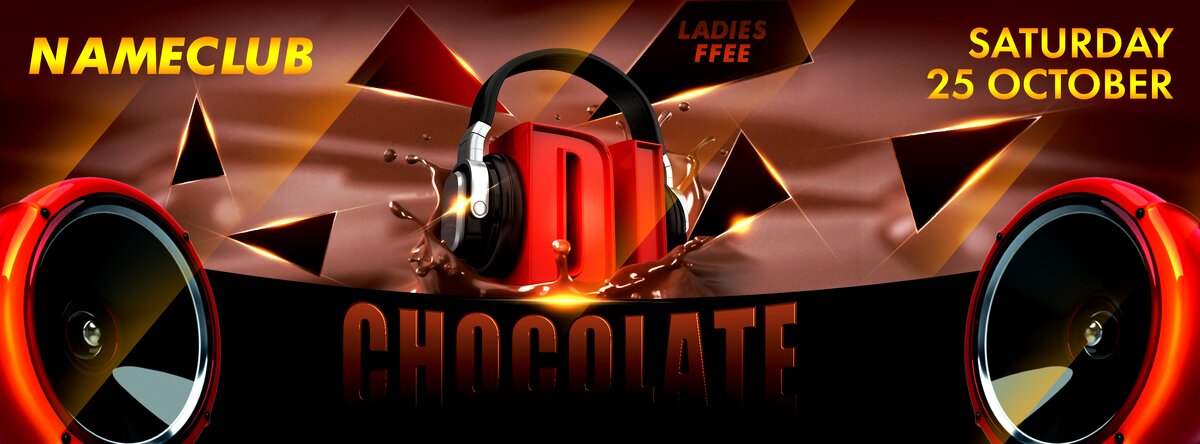 Dj Chocolate PSD Flyer Template