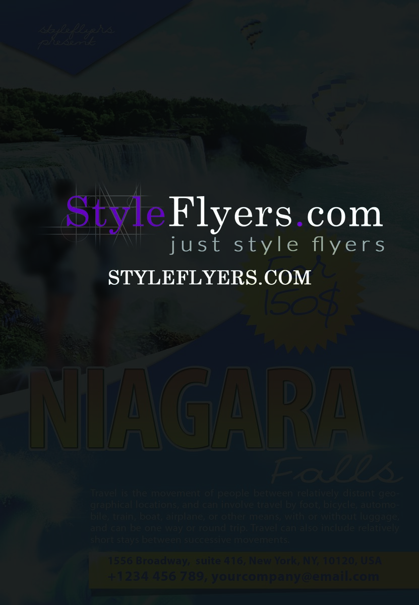 Niagara Falls PSD Flyer Template